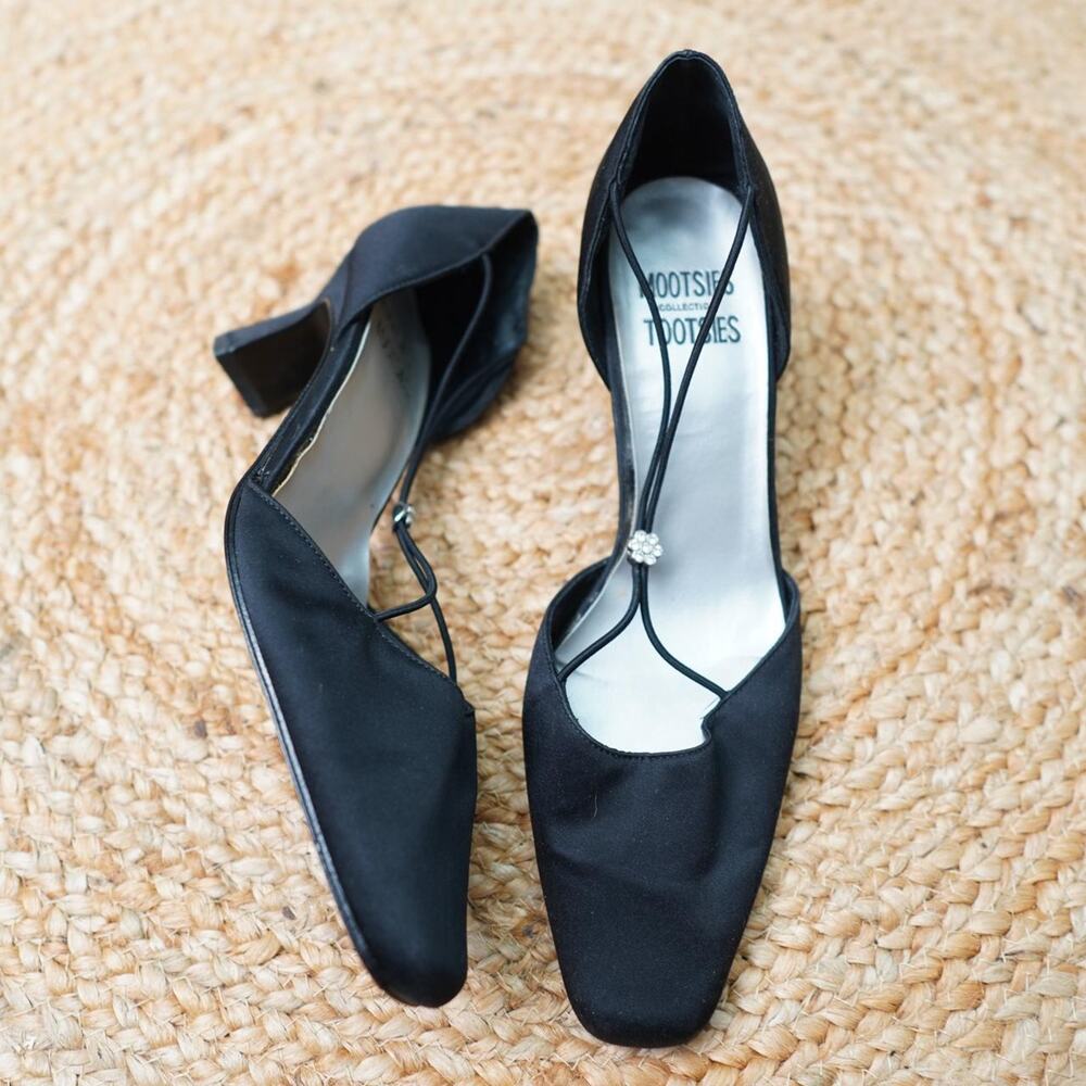 Mootsies Tootsies Y2K Satin Kitten Heels 9.5M